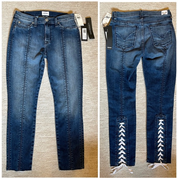 NWT Hudson Jeans with lace up on the back hem - Picture 5 of 5